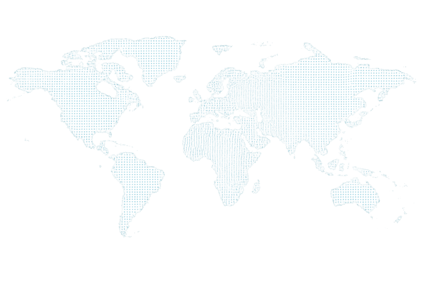 World teal dotted map